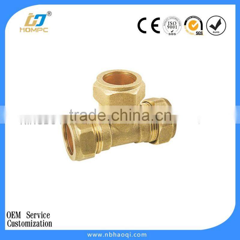 brass tee bushing pex-al-pex pipe
