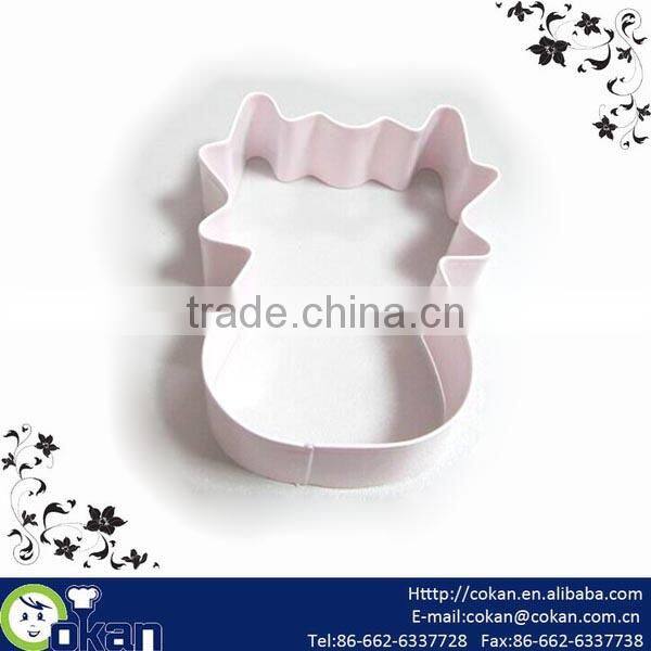 Reindeer Shape Stainless Steel Cookie Cutter with botton,Biscuit Cutter CK-CM0038