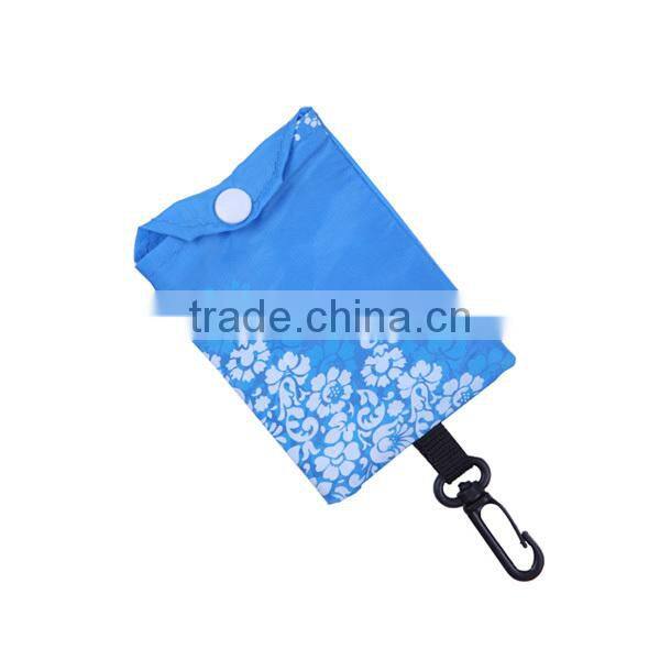 Eco Friendly reusable shopping bag folded into small pattern