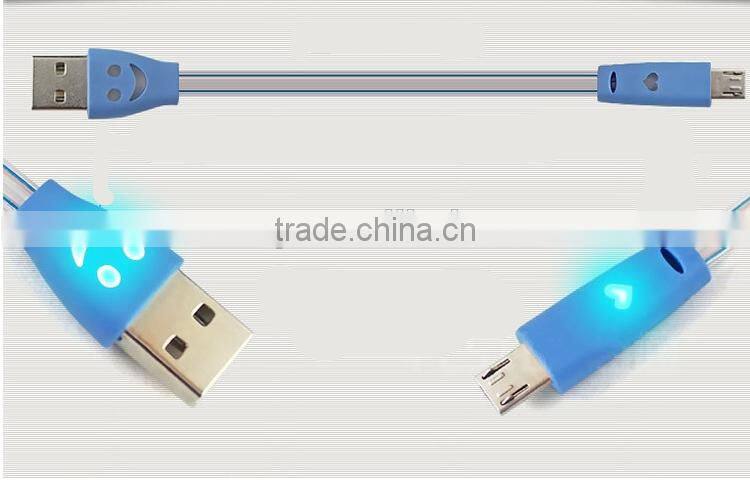 1M cable micro USB with led