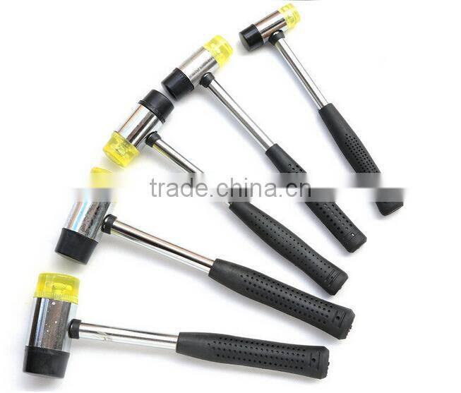 30mm Steel Tubular Handle Soft Face Hammer Two-way Mallet
