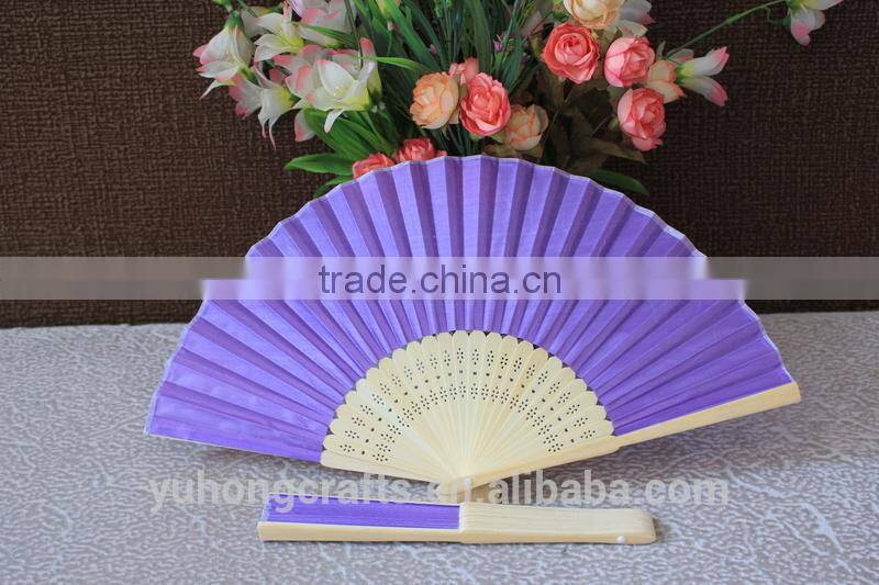 Chinese bamboo silk fan for ladies