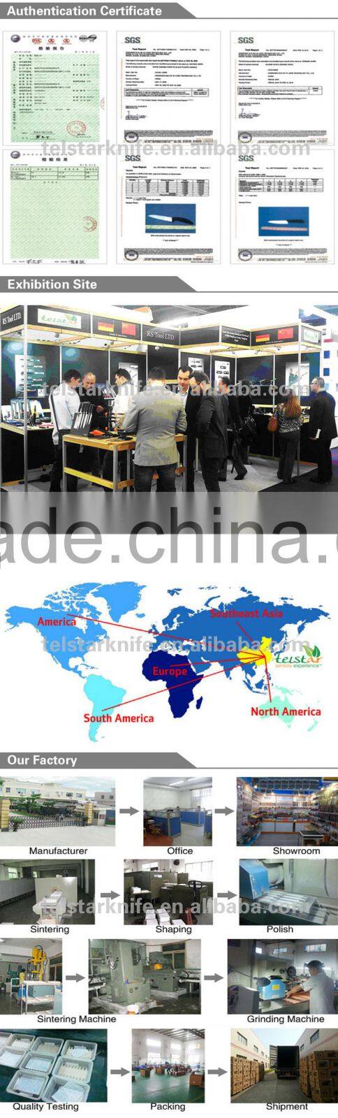 ABS processing high-grade 3 sets zirconia ceramic knives combination suit