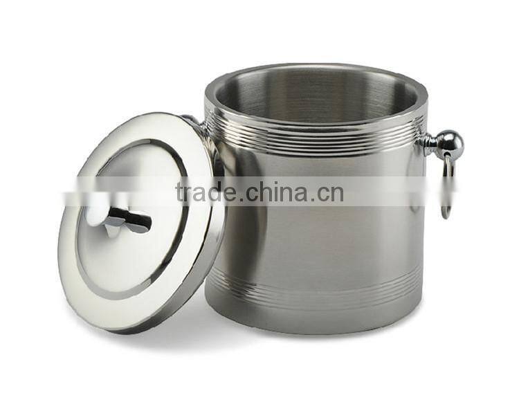 FDA certification Stainless Steel ice buckets wholesale ice bucket holder