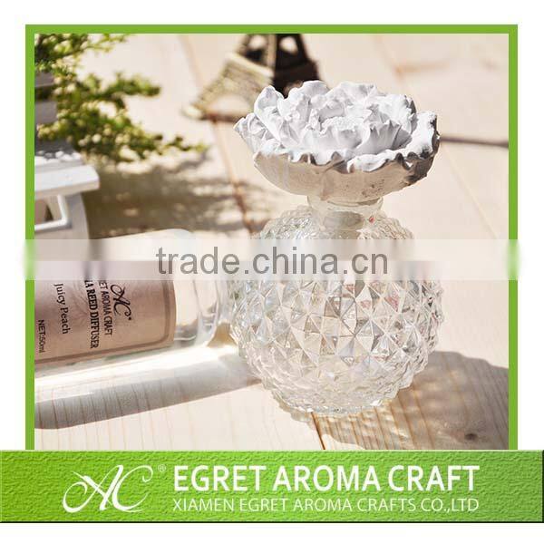 Popular customized glass bottle with rattan sticks for flavor car air freshener