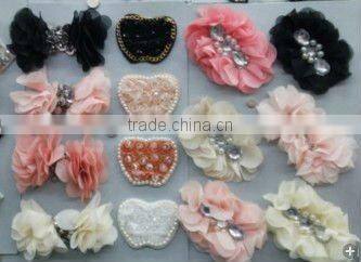 felt flower france hair clips