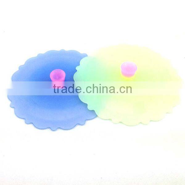 LFGB and FDA Approved Variety Size Green Mug Silicone Lid With Big Discount