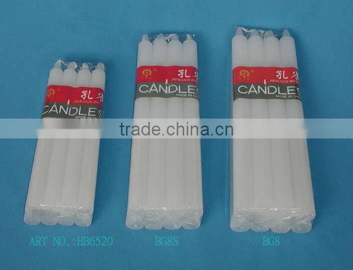 stick candle,daily use candle,white candle