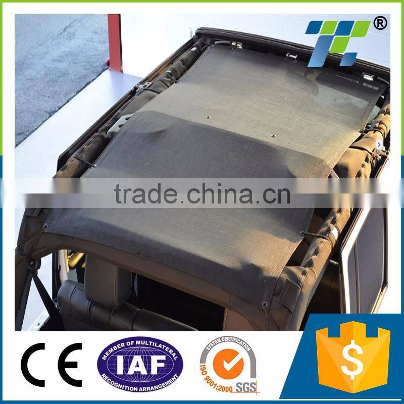 High Quality Jeep covering PVC sunshade mesh Provides UV Protection