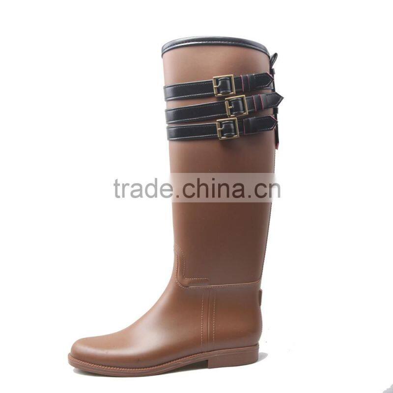 2017 wellington boots pvc rain boots with pu cummerbund
