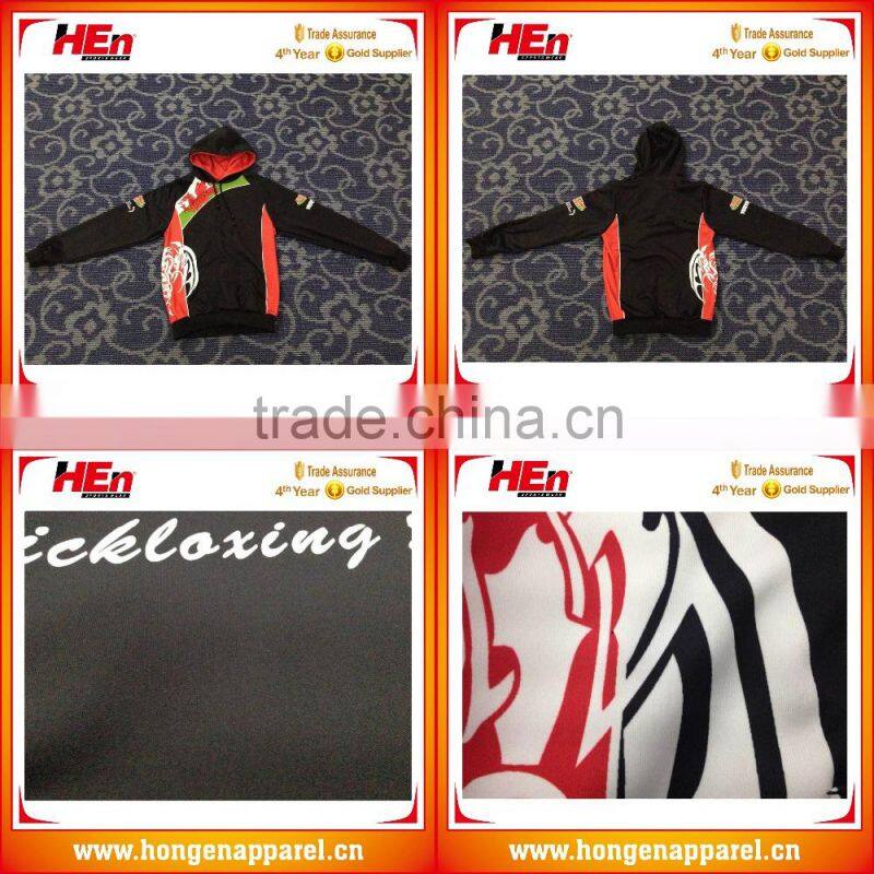 Hongen apparel full sublimation 2015 mens fashion best quality subliamtion hoodies