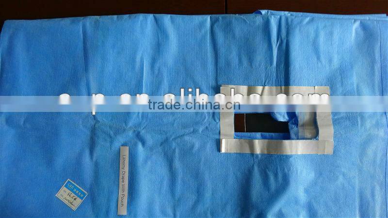 nonwoven surgical lithotomy drape pack with pouch bag for surgery