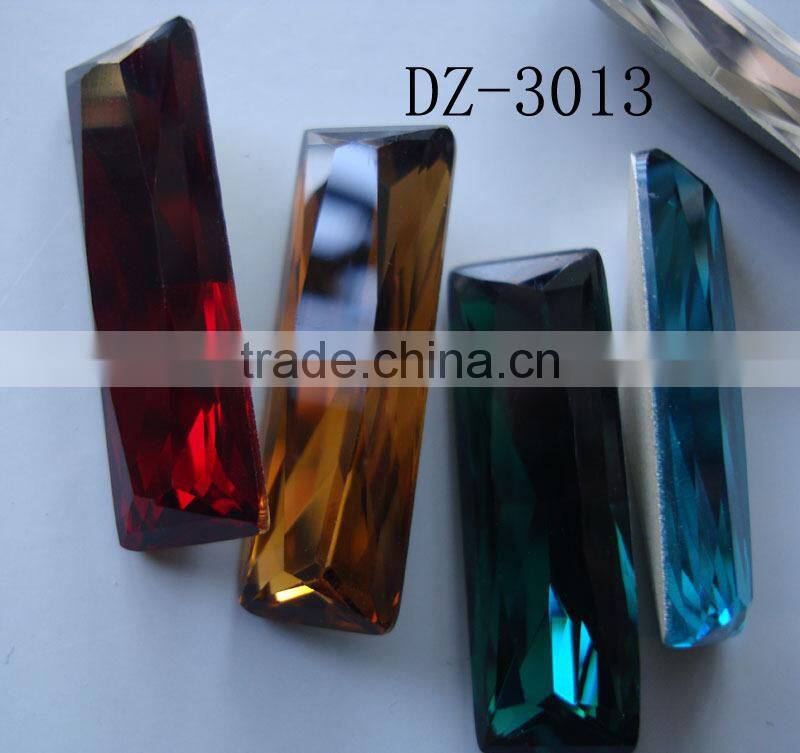 Hot sale rectangle cushion cut loose light topaz crystal stone