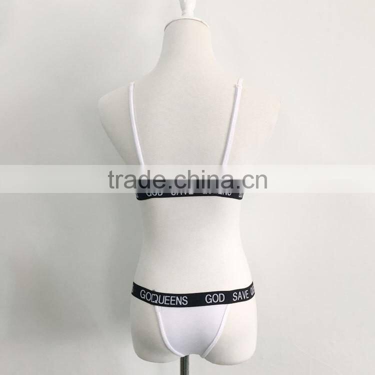 new fashion hot sexy hollow out letter bikini set