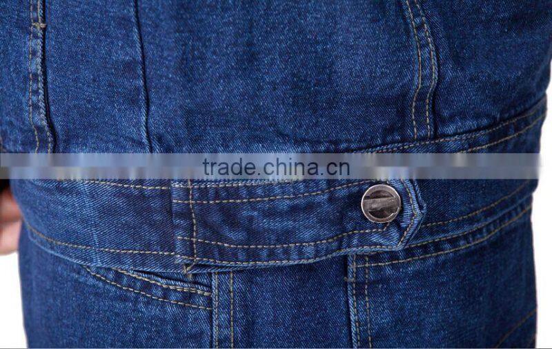 button front stone washed 10.5OZ cotton denim jacket jeans denim pants