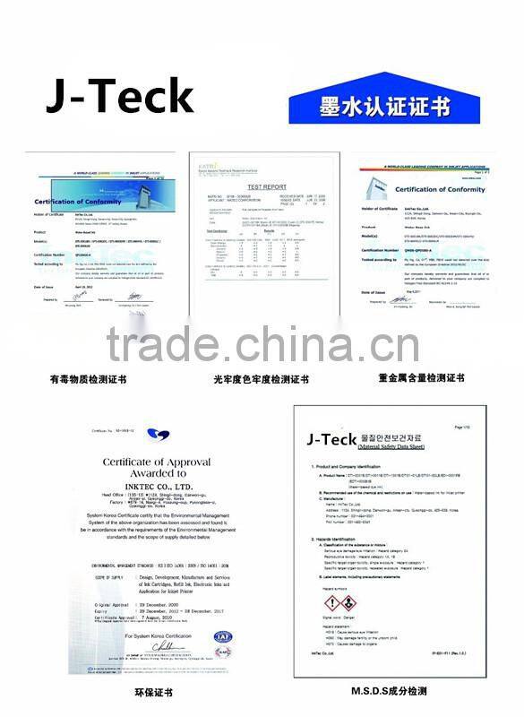 Hot sale competitive price j teck sublimation ink for cotton fabric