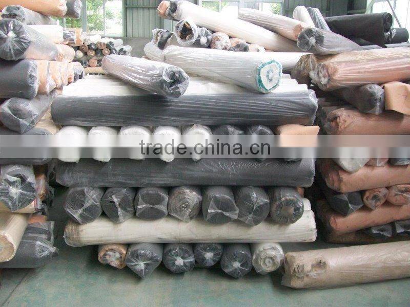 PU shoe lining leather stock lot, PU artificial leather stock lot for shoes linings