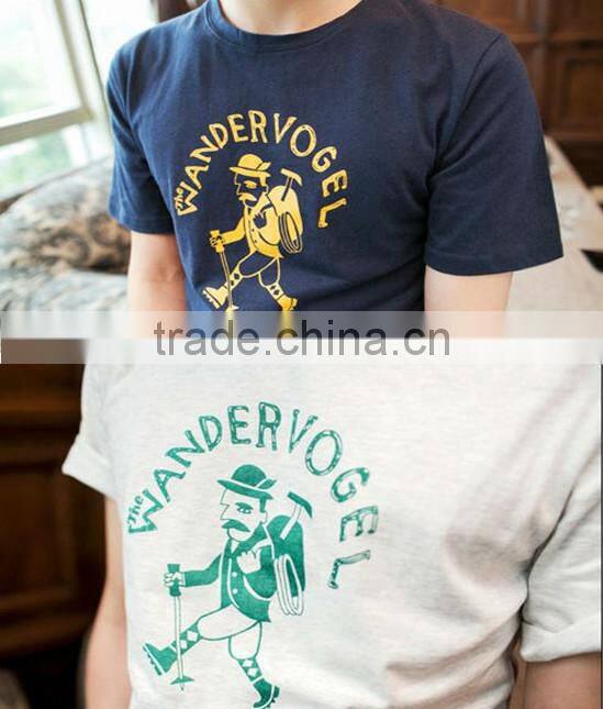 Gold Foil Printing Man T Shirt Wholesale