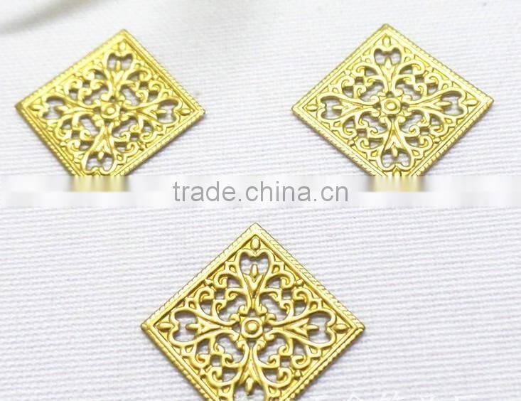 filigree square flower jewelry accessories