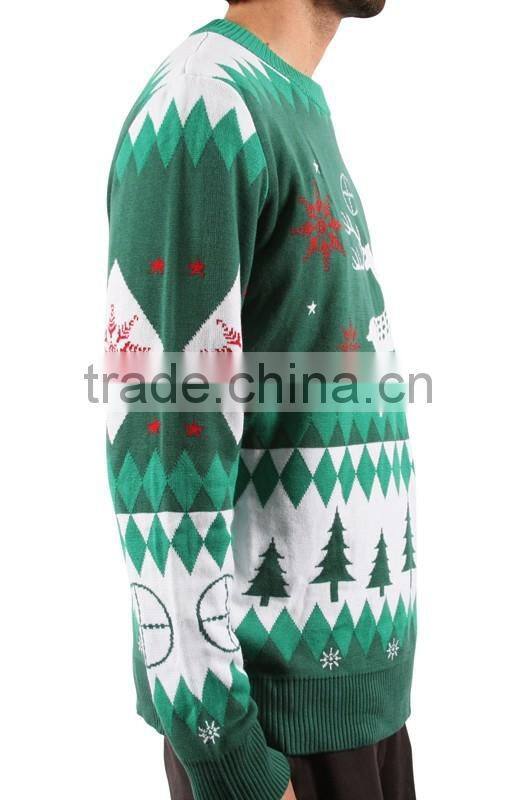 China apparel clothing unisex mens christmas sweater wholesaler