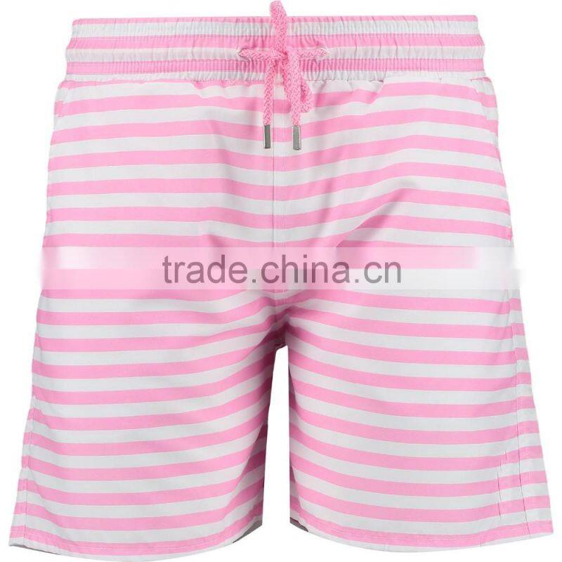 stripe swimming shorts polyester shorts all over printing shorts