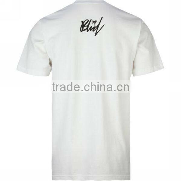 Customed design white sport print t shirt