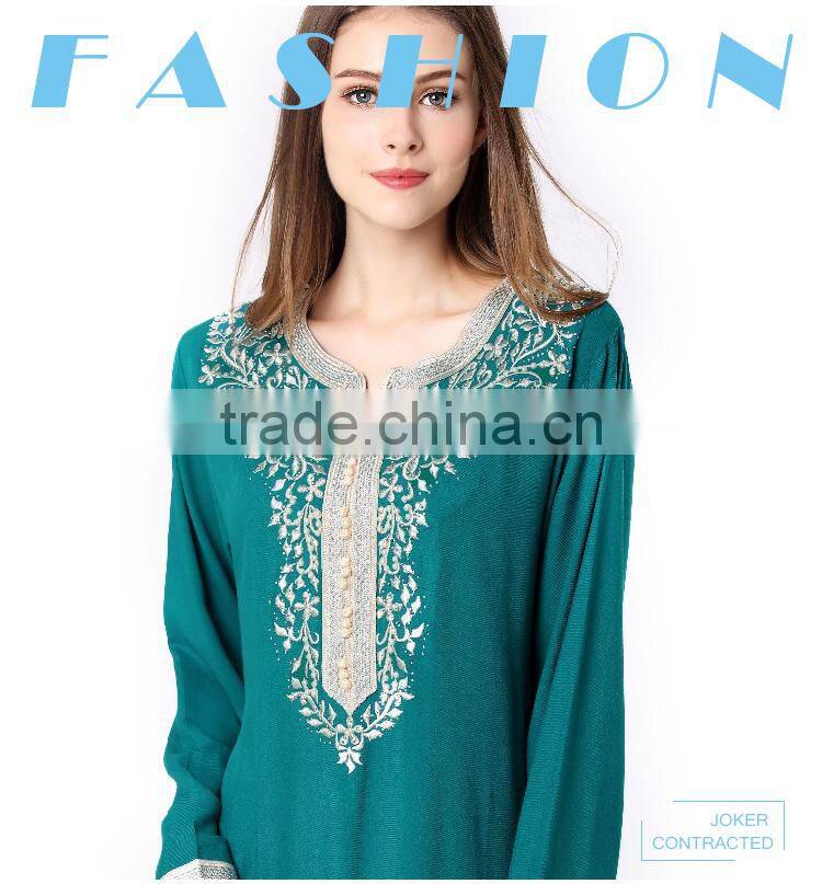 Muslim fashion women Long sleeve abaya 2017 Dubai dress kaftan dubai abaya wholesale