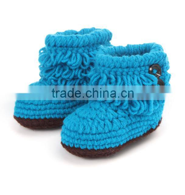 new hand knitting shoes baby prewalker shoes children knitted footwear