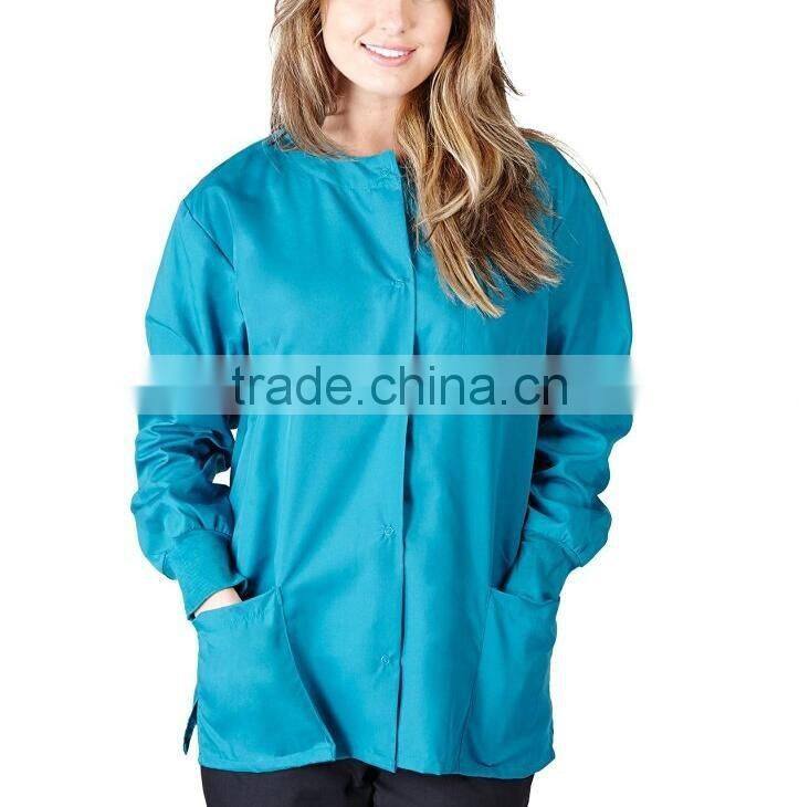 Top quality hospital nurse doctor scrub jacket suit coat