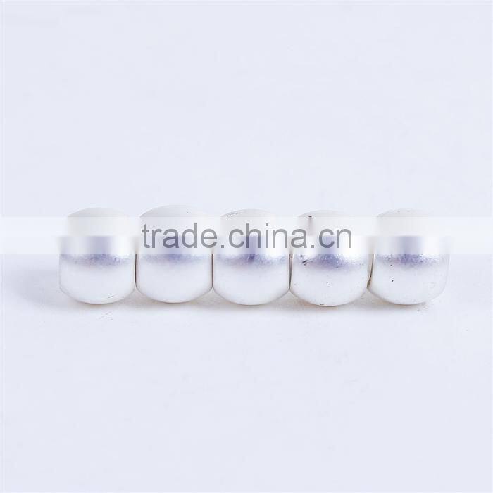 Zinc Based Alloy Spacer Beads Round Matt Silver