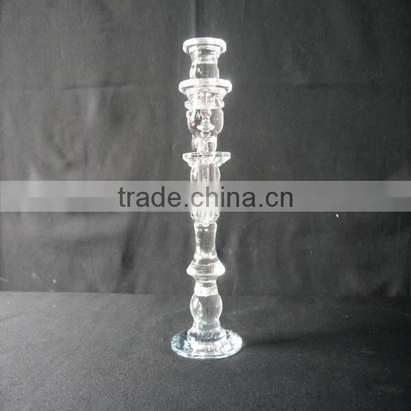 Hot Sale !!! Unique crystal candle holder with home decration JKC-0007