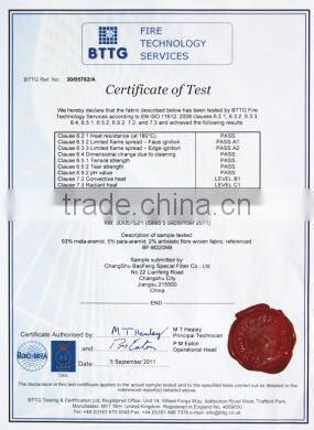 Aramid blended FR Fabric for Abrasion Resistance