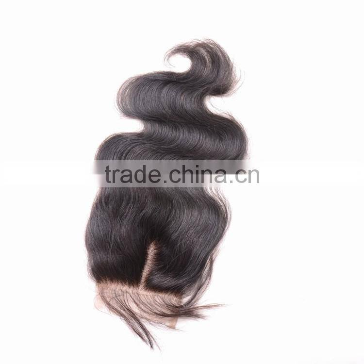 Brazilian body wave virgin hair bundles with lace closure,cheap free parting lace closure