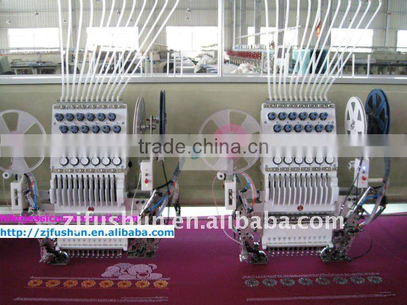 1209, 9heads, 12needles double sequins and beads mixed computerized embroidery machine