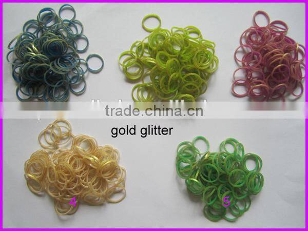 European top selling glow in the dark loom rubber bands