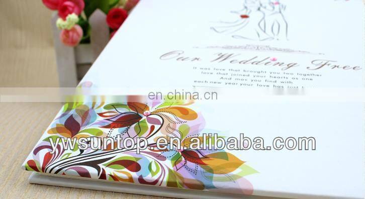 Creative fingerprint romantic love tree design wedding guest book decorations