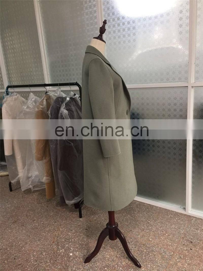 European Hot Sale Winter Clothes Cashmere Coat Comfortable Women Wool Coat