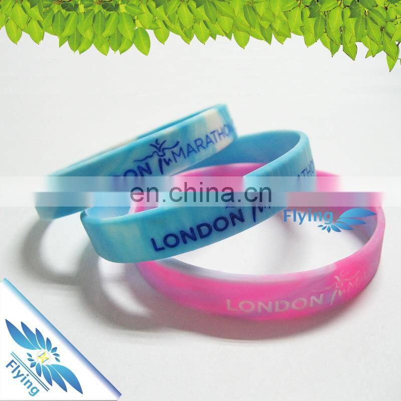Glow in dark silicone wristbands Cool Green Light Blue Light Special Glow in Dard