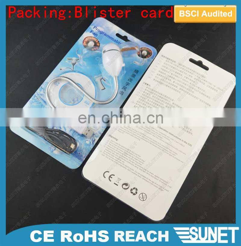 2017 Most popular products in stock Programmable led message fan usb