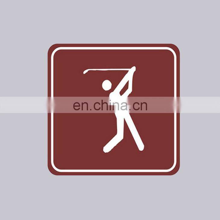 Wholesale OEM Items Outside Use Custom UV Printed Square Shape Metal Notice Tourist Sign