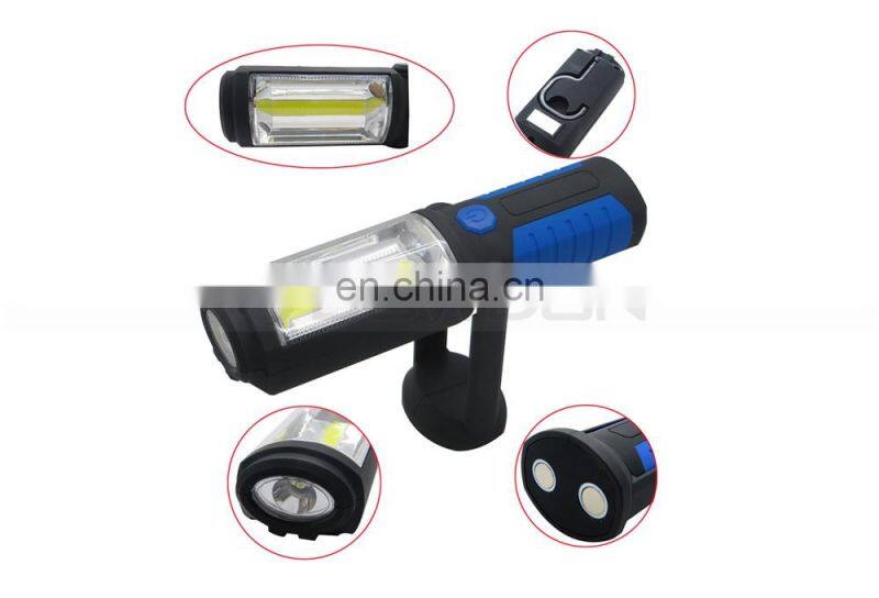 Adjusting Stand Magnetic Hook Swiveling LED Flashlight Emergency Work Light