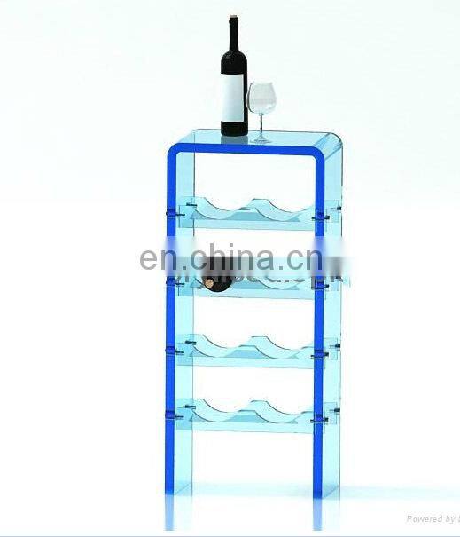 Commecial modern design acrylic wine rack display,wine display cabinet for storage