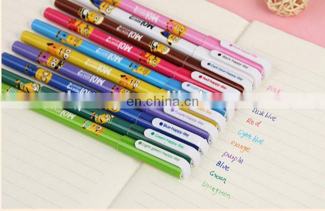 Fresh and lovely watercolor cartoon pen gel pen 10 Set