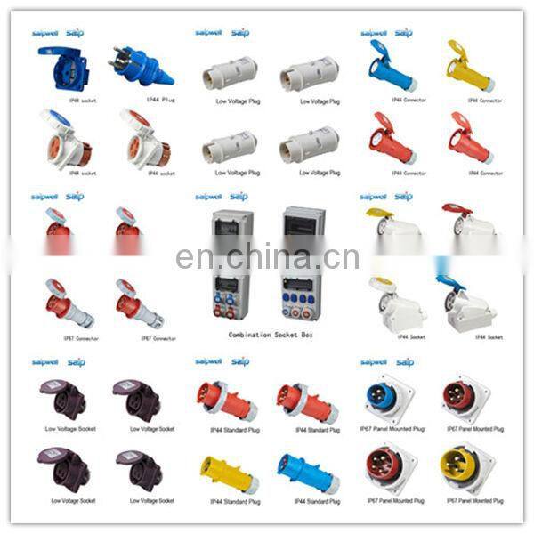 3P 16A Panel Mount AC Power Socket Panel Mount Socket IEC Panel Mount Plugs and Sockets
