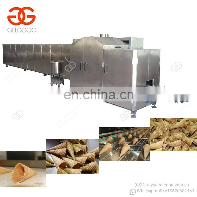 Fully Automatic Rolled Ice Cream Snow Cup Making Machine Waffle Bowl Baking Sugar Cone Rolling Machine Price