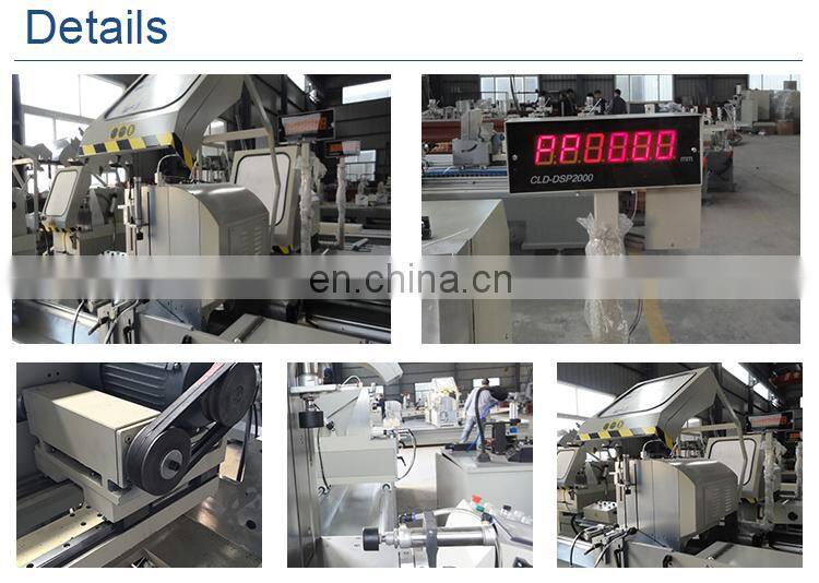 Aluminum double mitre saw window and door making machine