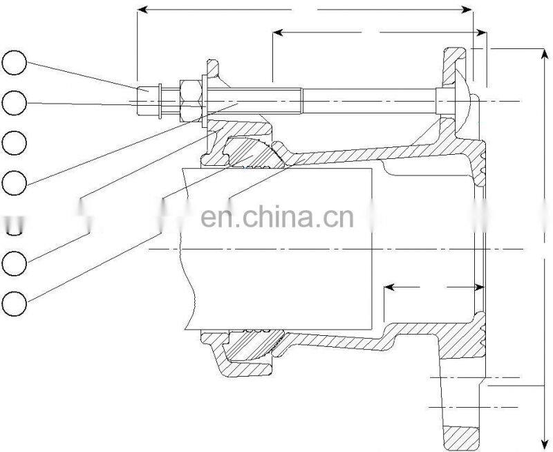 ISO2531 Standard waterworks industry use potable water pipe Ductile iron universal flange adaptor PN16