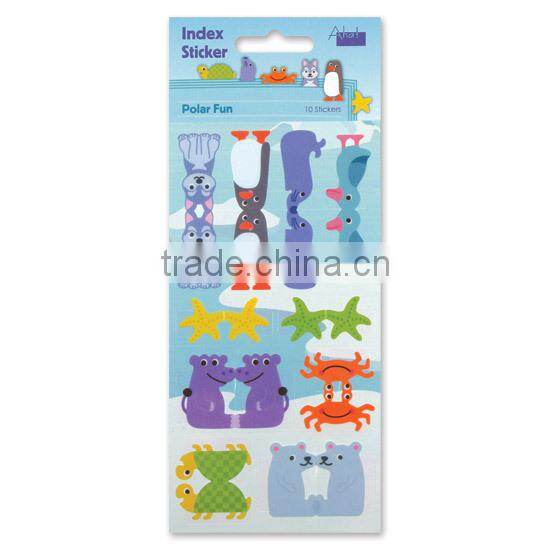 HK Design scrapbooking space animal cute cartoon bookmark index tab sticker