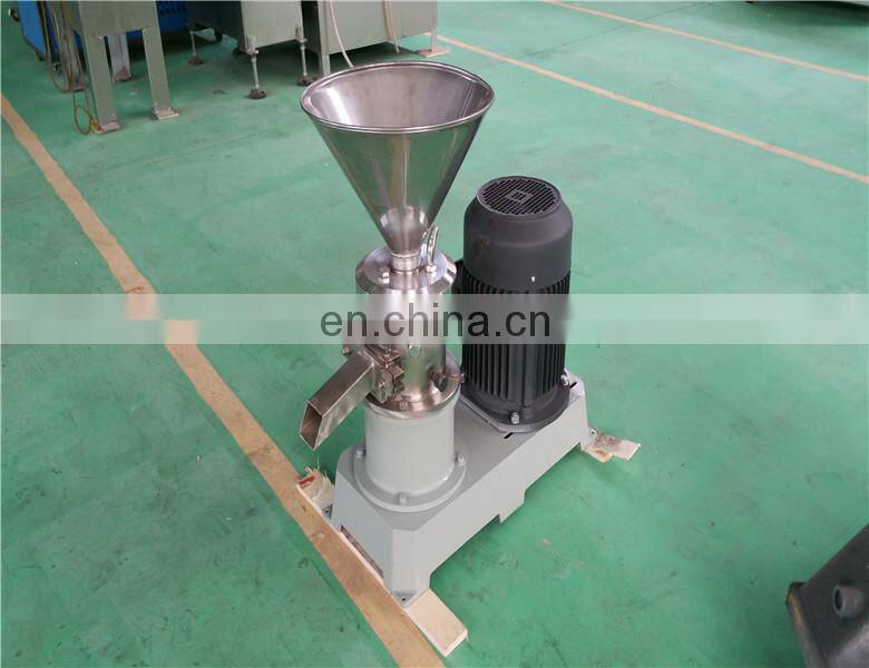 High Efficiency Nut Colloid Mill Cocoa Bean Grinding Production Line Peanut Butter Making Machine