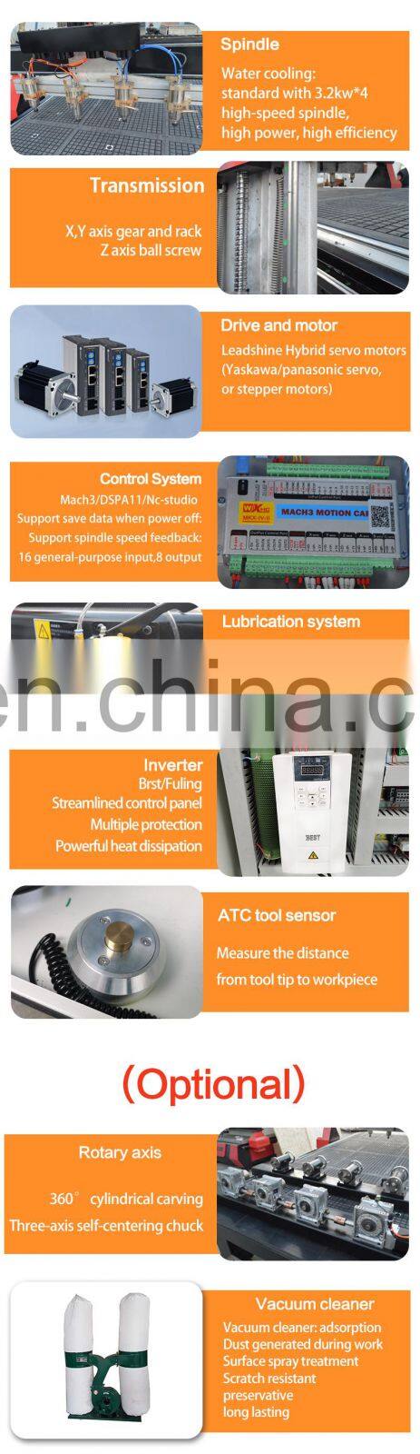 Competitive price superior quality cnc router woodworking machine wood cnc router